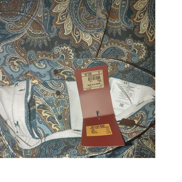 NWT Etro Gibson Paisley Jeans. IT44, US8 - Picture 4 of 12